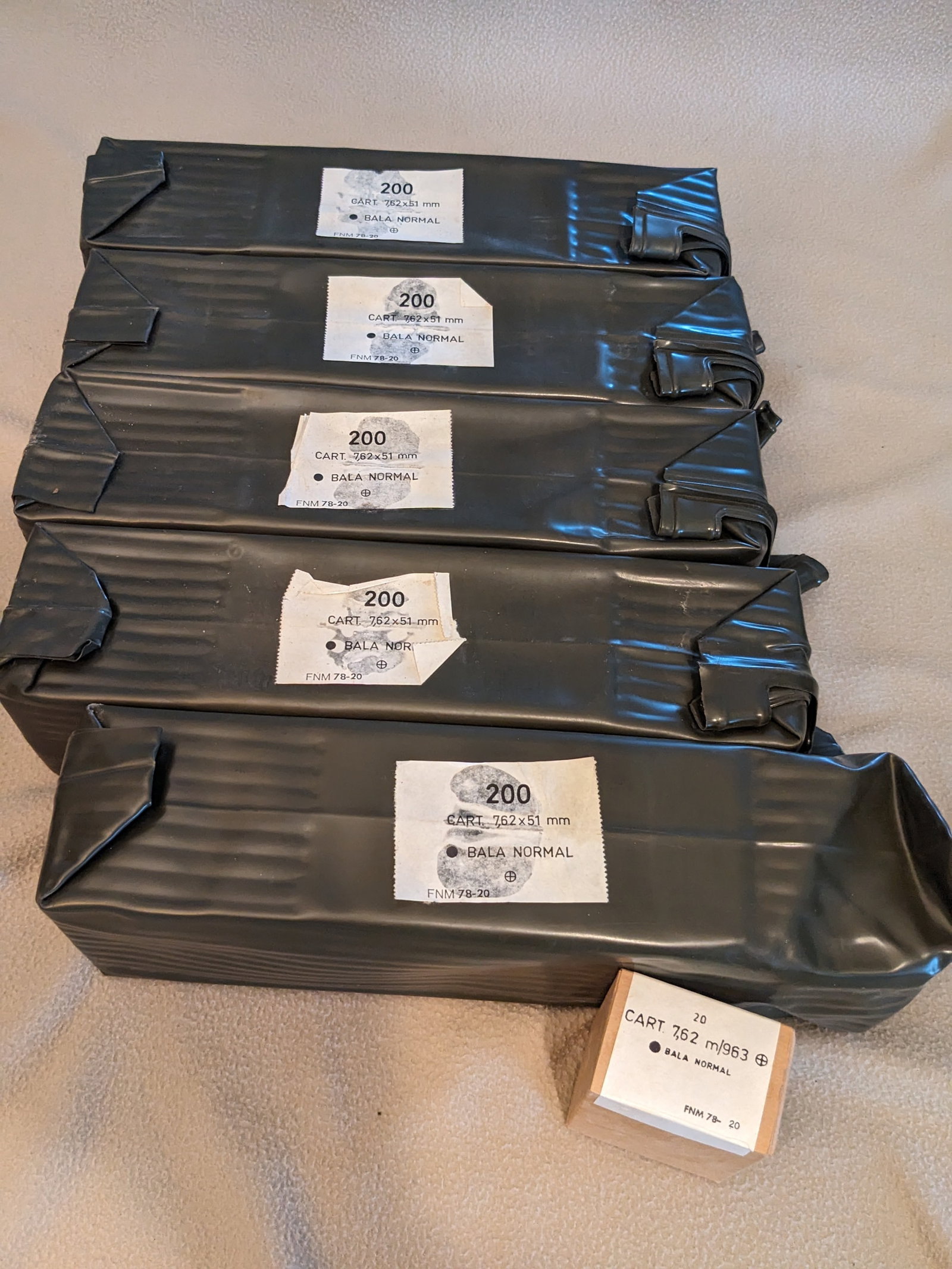 Bala Normal Cart 7.62x51mm 960 Rounds Ammo: Bala Normal Cart 7.62x51mm 960 Rounds Ammo There is a flat $50 FFL processing fee added to all sold items. This fee includes handling and packaging of item(s) for shipment. All winning bidders are res