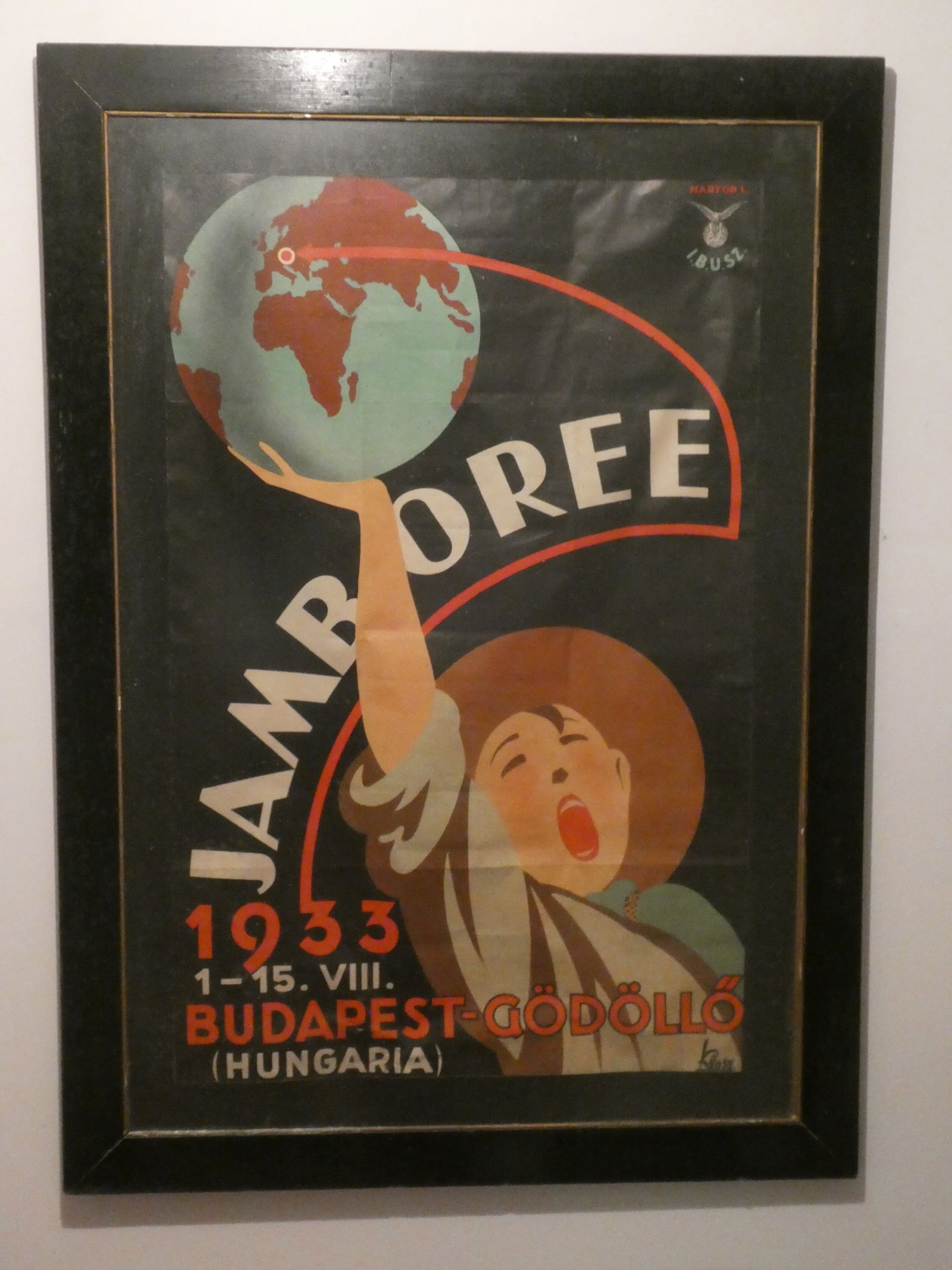 1933 Boy Scout Budapest Hungary Jamboree Framed Poster (1 of 9)