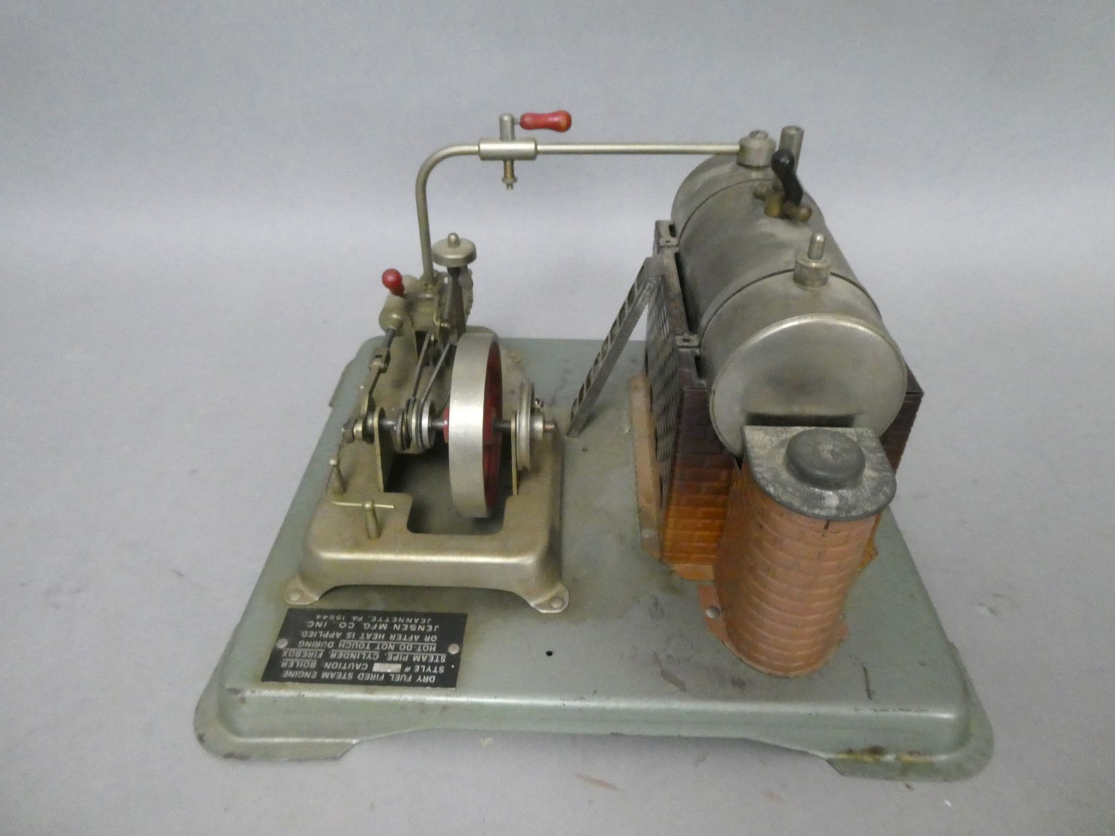 Antique Jensen MFG Style 75 Dry Fuel Fired Toy Steam Engine (1 of 6)