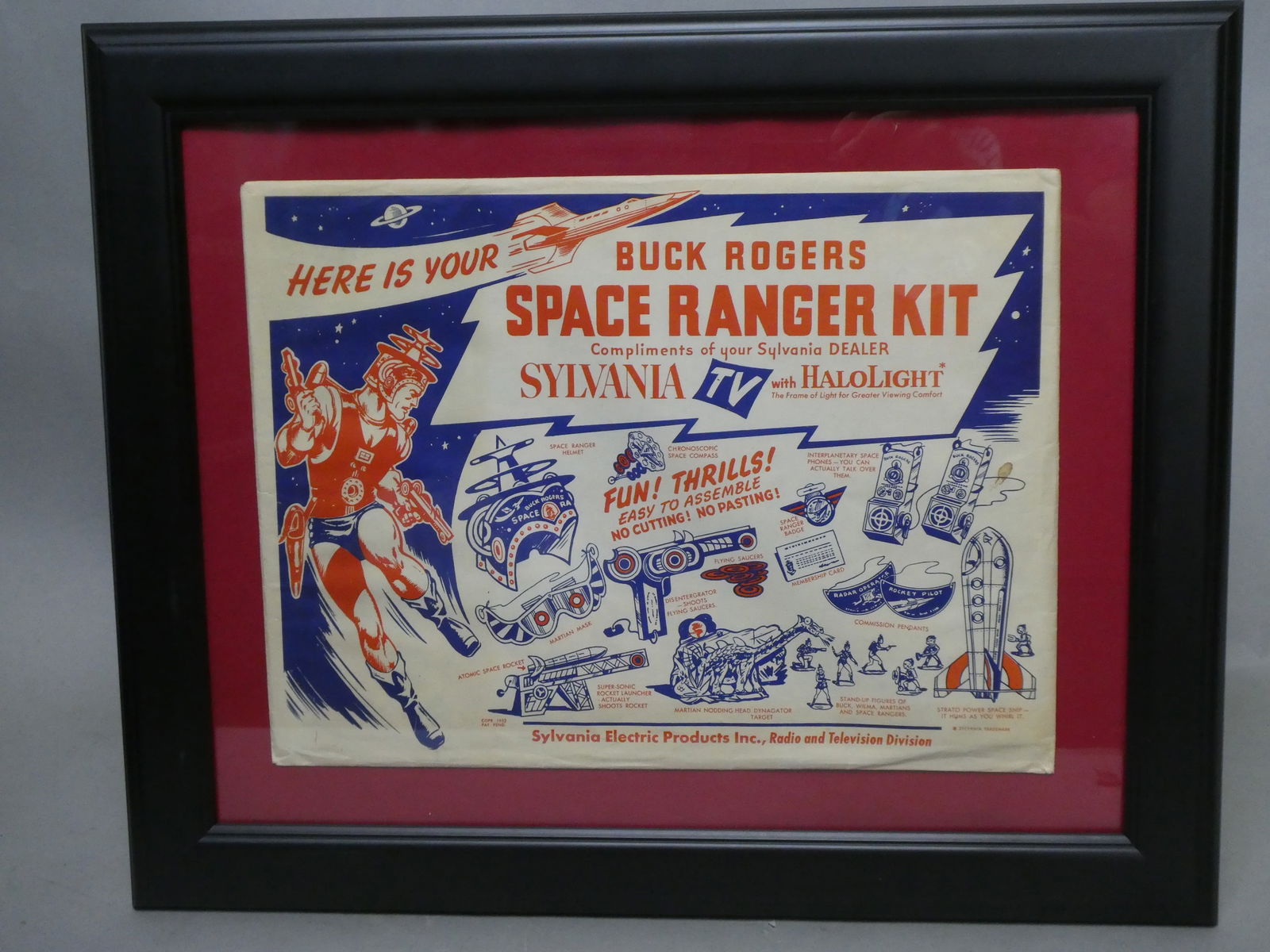 1952 Buck Rogers Space Ranger Kit Sylvania TV Complete Set (1 of 12)