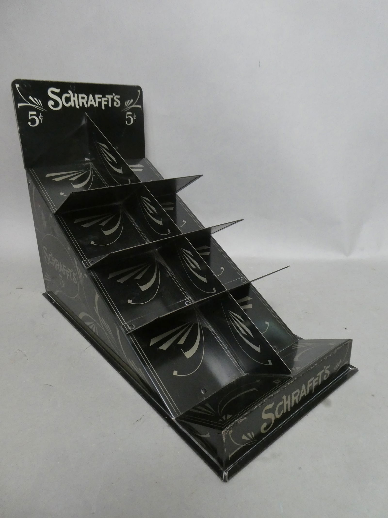 Vintage Schrafft's Metal 5 Cent Candy Counter Top Store Display (1 of 7)