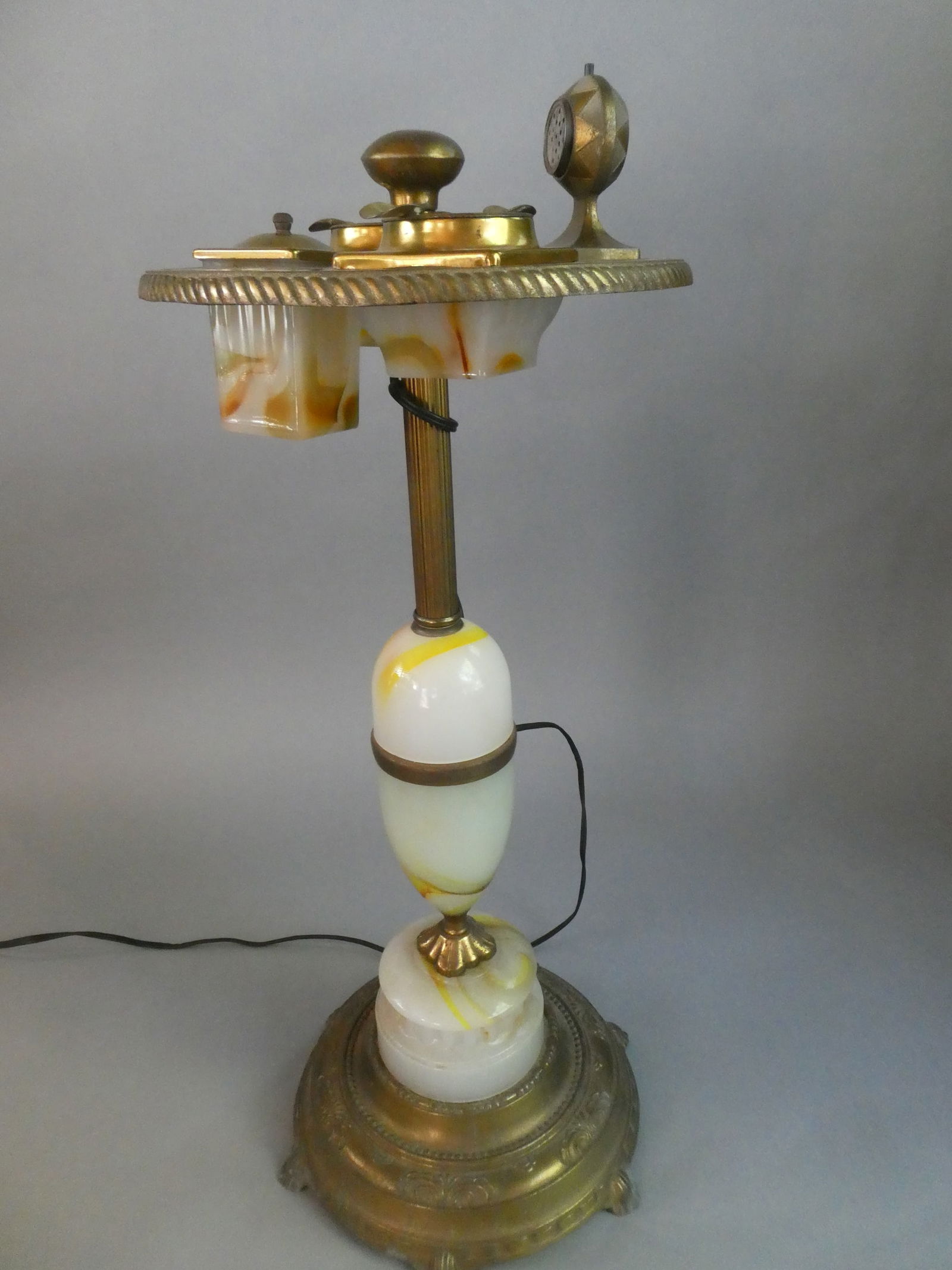 1930's Art Deco Cigarette Smoking Ashtray Lounge Floor Stand (1 of 7)