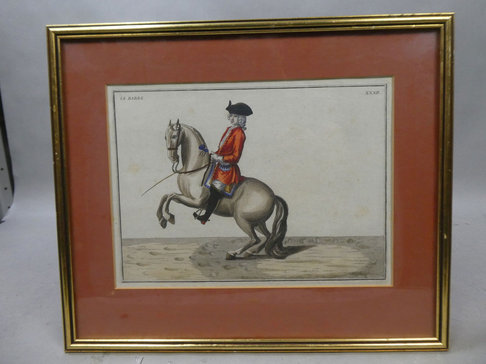 c1733 Le Baron D'Eisenberg English Man on Horse Engraving by Bernard Picart (1 of 11)