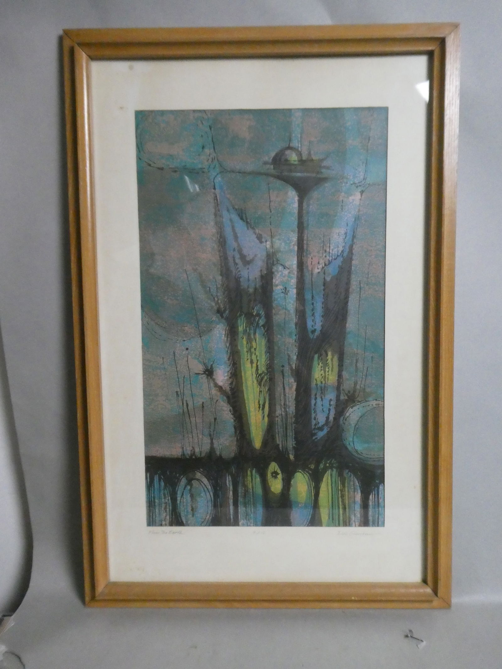 MCM Space Age Dale Granstrom Limited Edition Lithograph From the Earth (1 of 15)