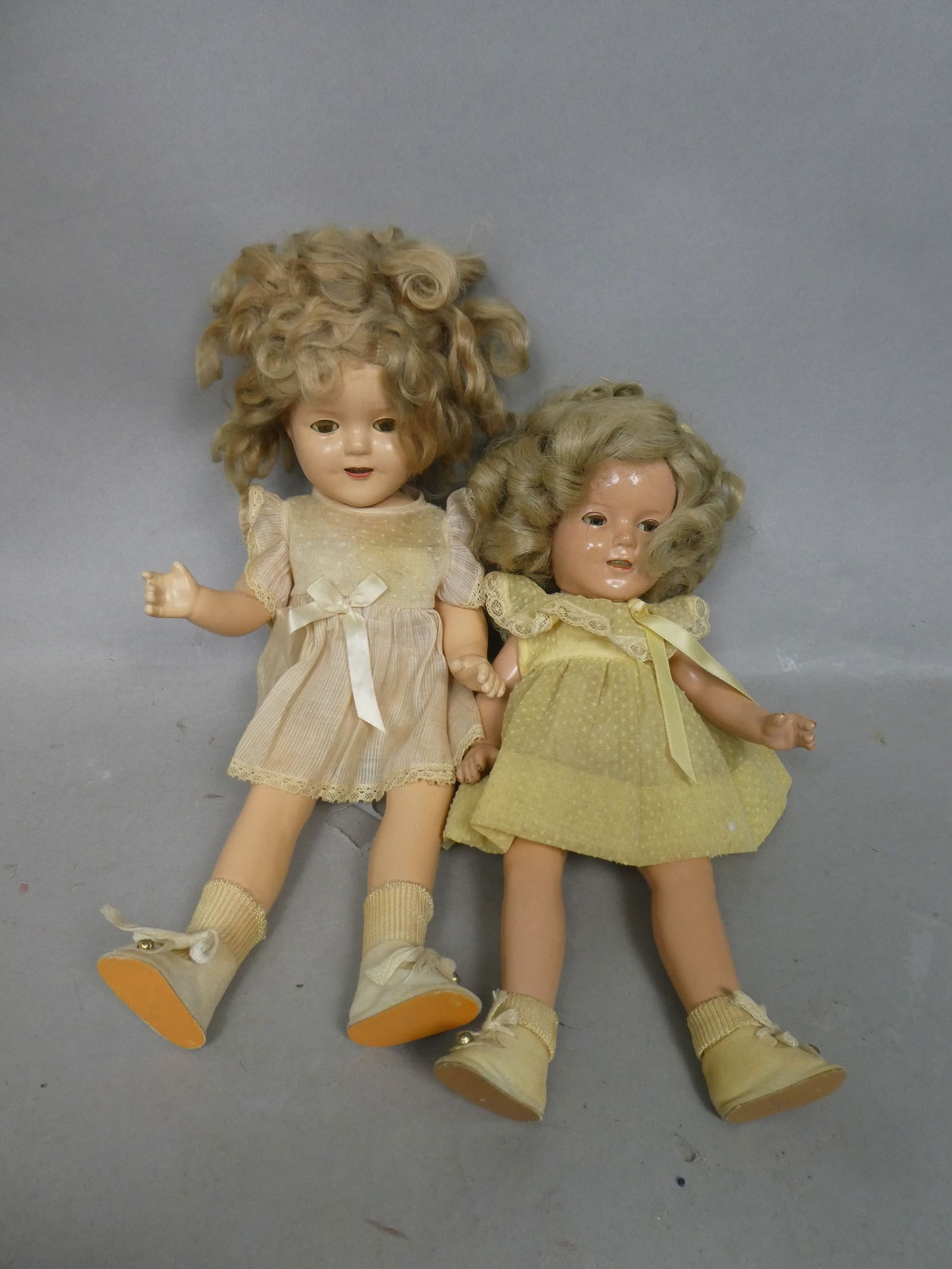 Pair Ideal Shirley Temple Composition Dolls (1 of 8)