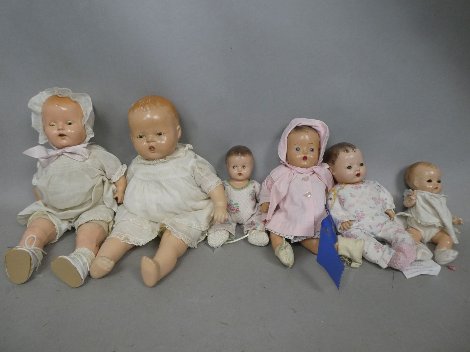 Lot 6 Antique Composition Assorted Baby Dolls (1 of 19)
