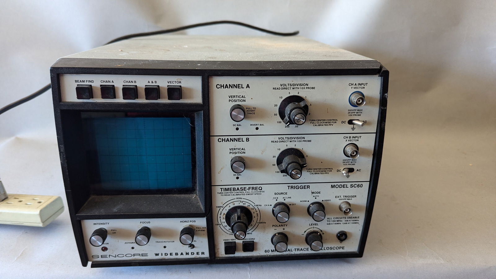 Sencore Model SC60 60 Mhz Dual Trace Oscilloscope (1 of 6)