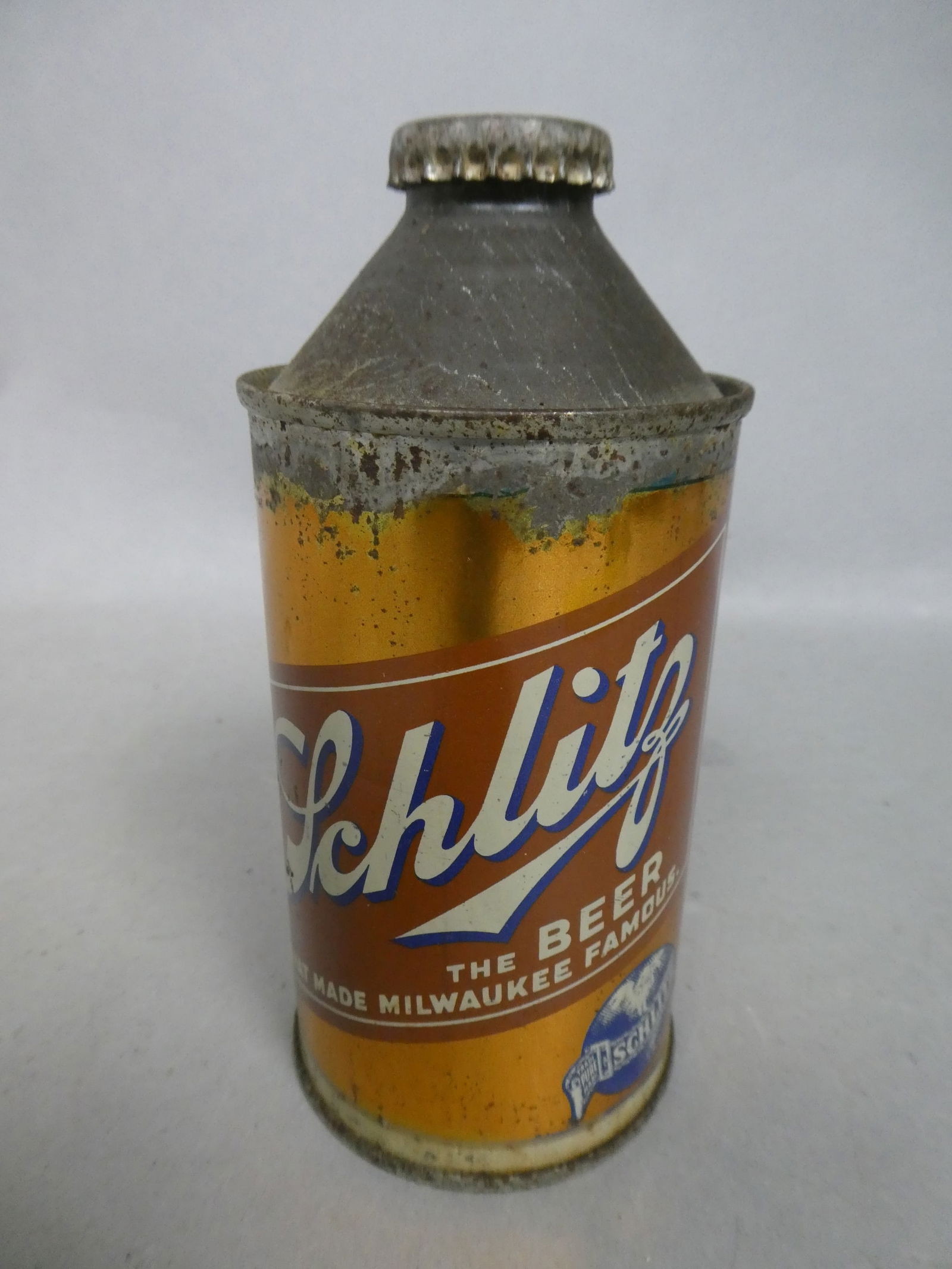 Vintage Unopened Sealed Schlitz Beer Cone Top Can (1 of 6)