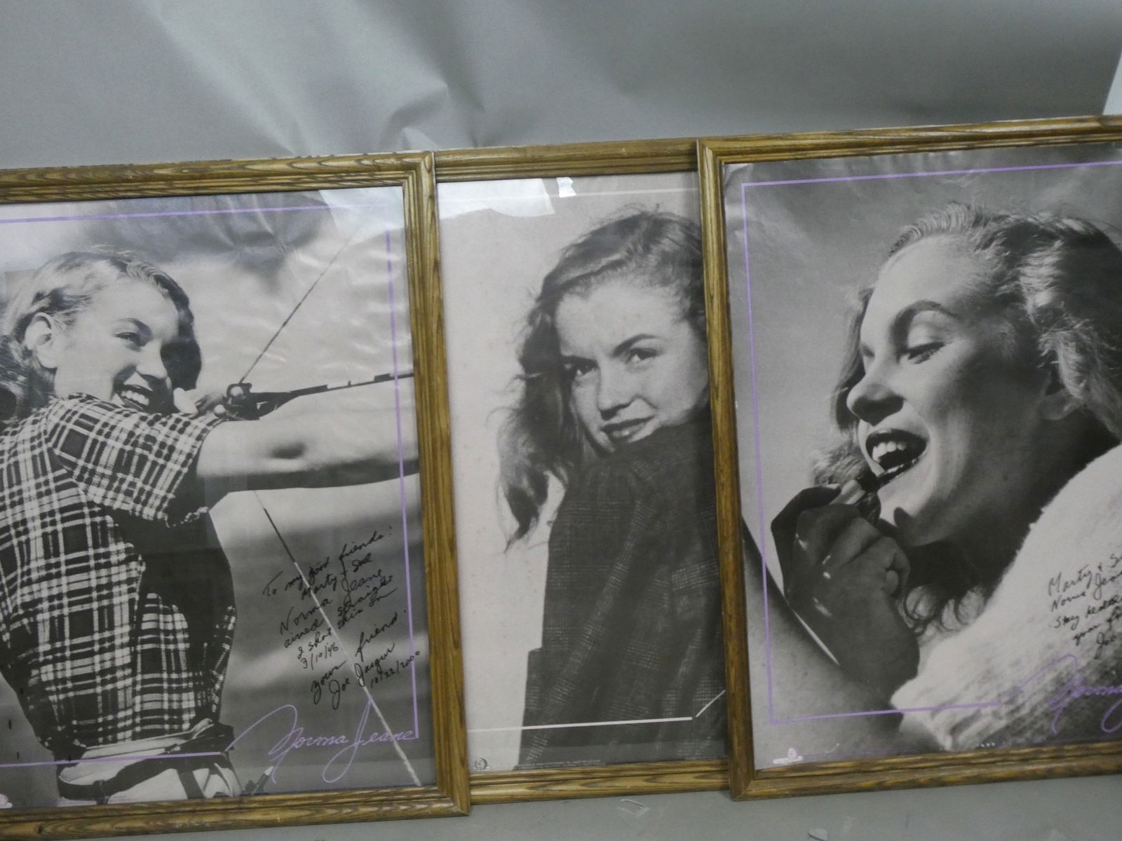 Set 3 Joseph Jasgur Personally Autographed Norma Jean Marly Monroe Posters (1 of 7)