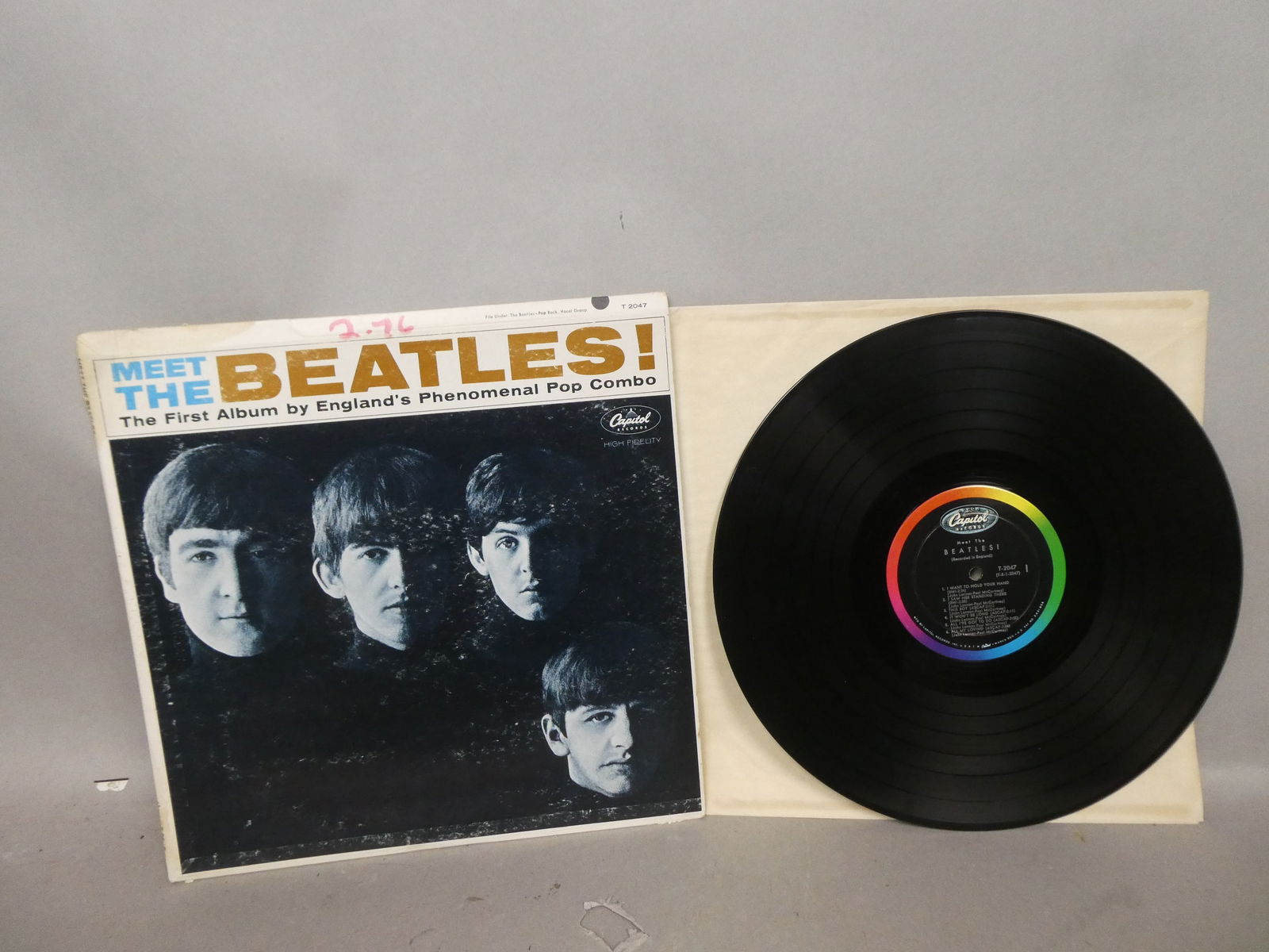 Original Meet The Beatles 1964 UK Capitol LP T-2047 Record 1st Press Vinyl (1 of 6)