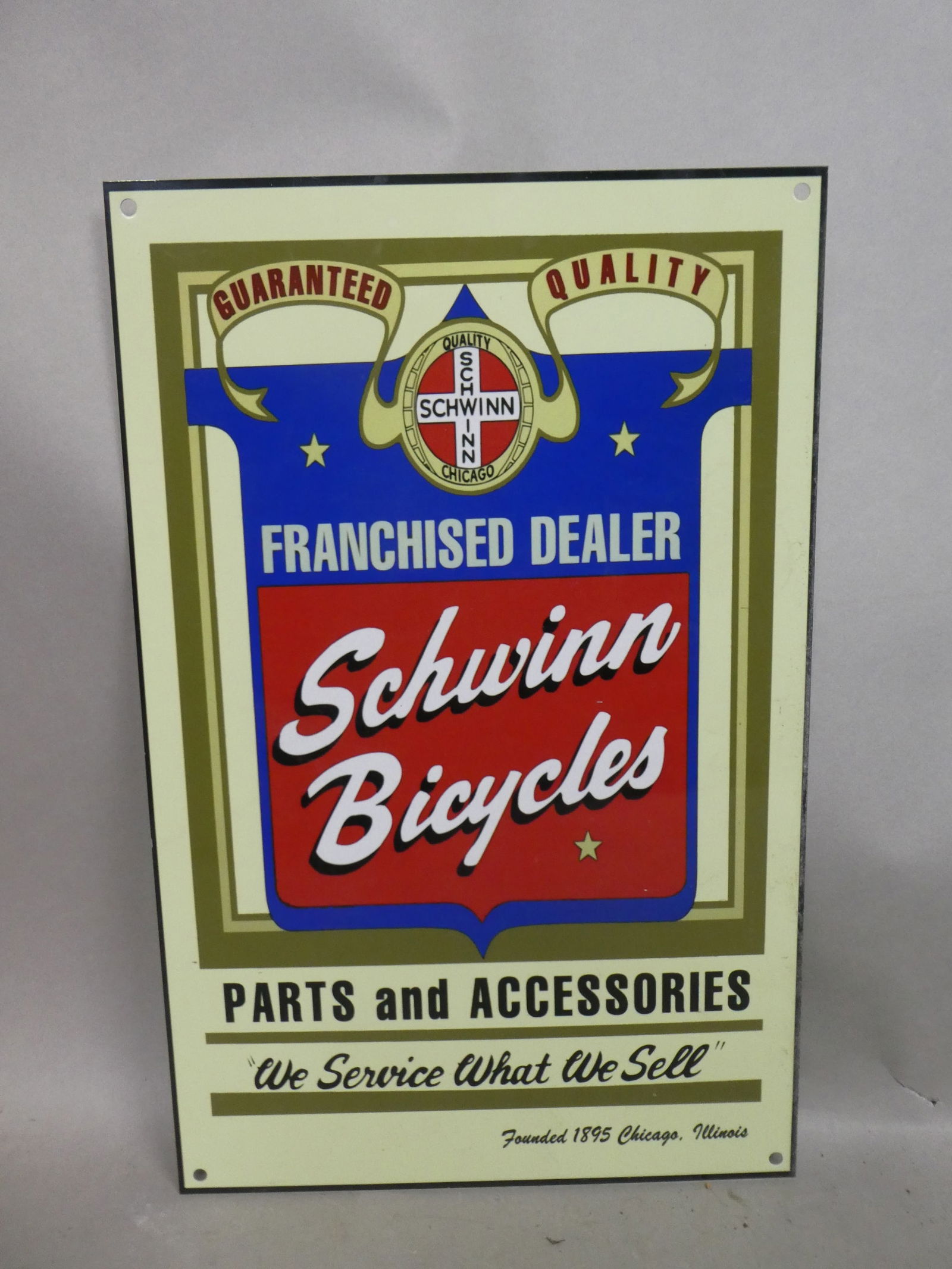 Schwinn Bicycles Franchised Dealer Tin Wall Sign (1 of 8)