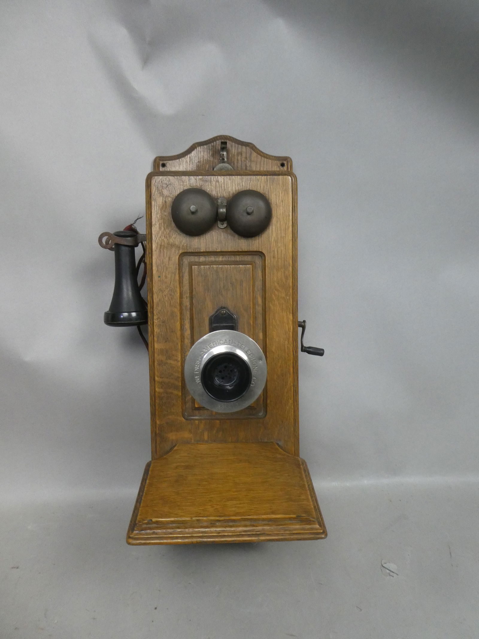 Antique Swedish American Co Oak Wall Telephone (1 of 8)