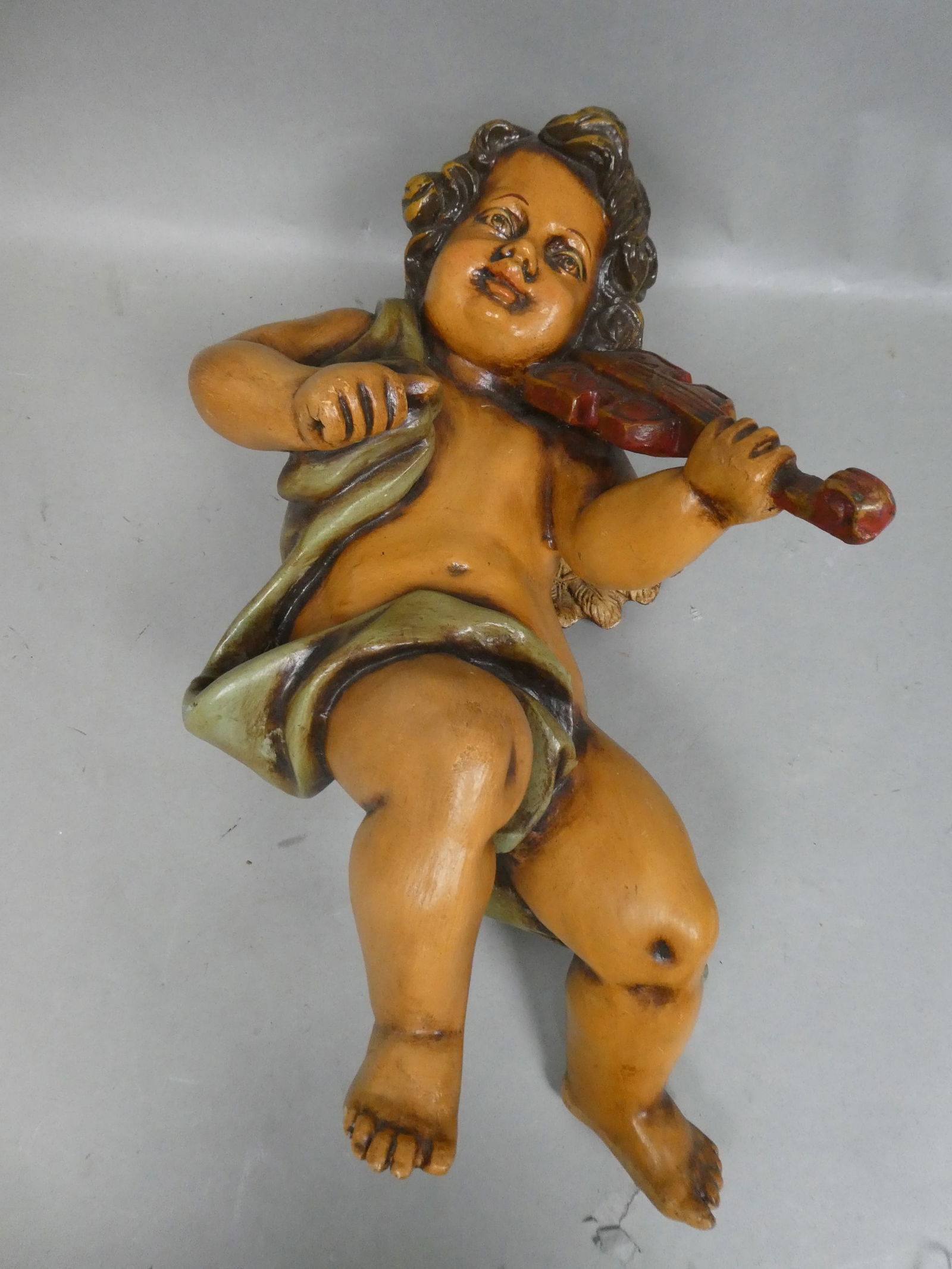 1960's Marshall Fields Display Italian Renaissance Baroque Cherub Playing Violin (1 of 7)