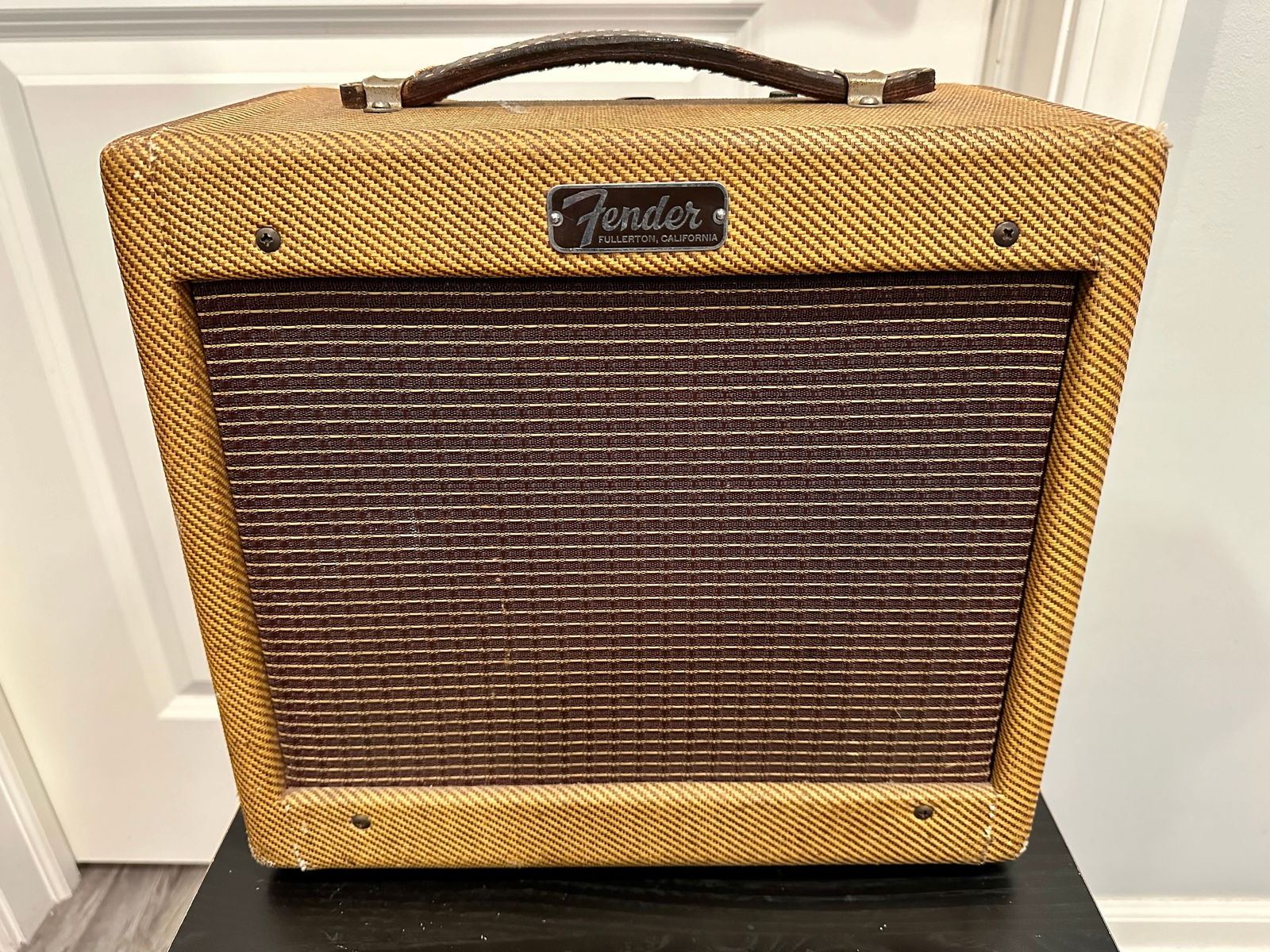 1961 FENDER Model 5F1 Tweed Champ Amp Vintage Tube Guitar Amplifier (1 of 14)
