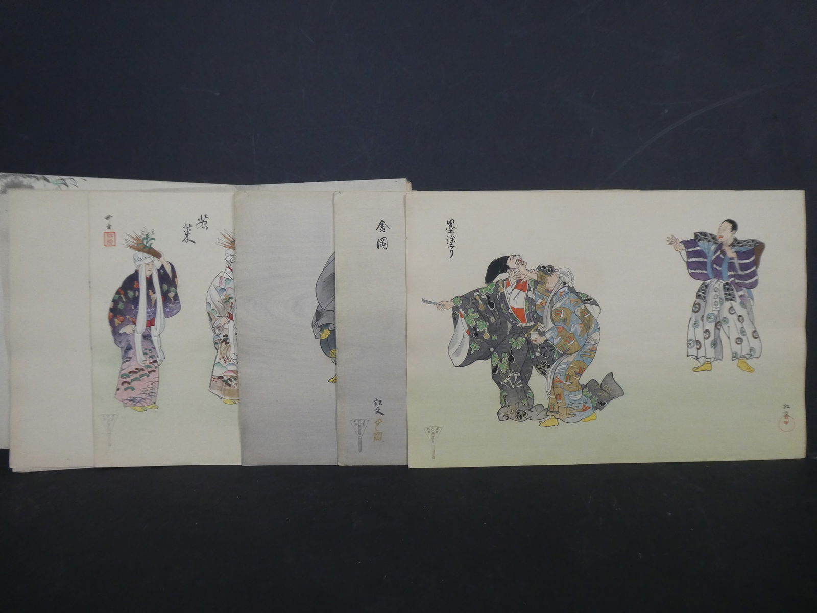 c1927 Tsukioka Gyokusei Japanese Woodblock Prints Lot 8 Misc (1 of 10)