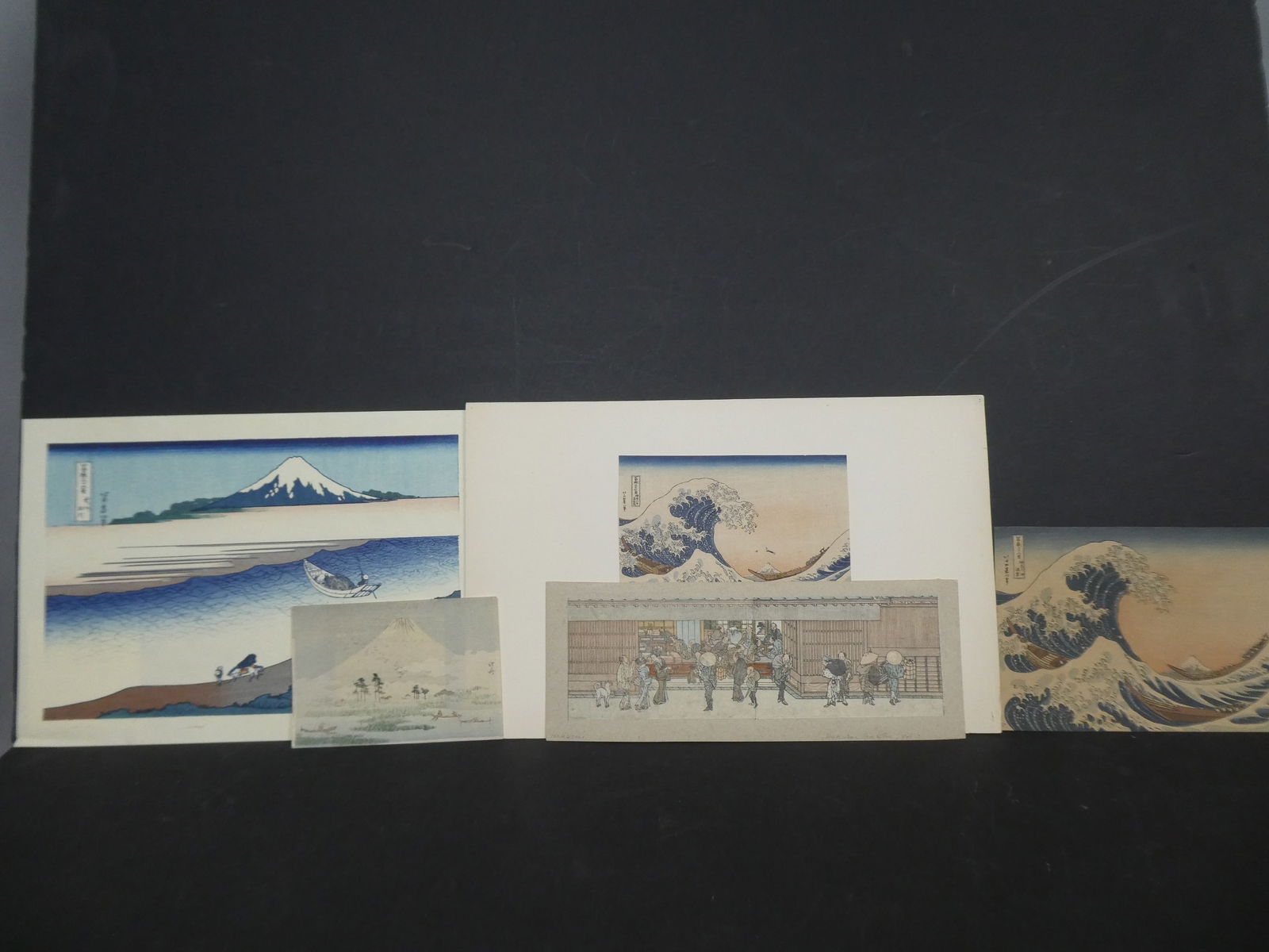 Repro Katsushika Hokusai Japanese Woodblock Prints Lot of 5 Misc (1 of 6)