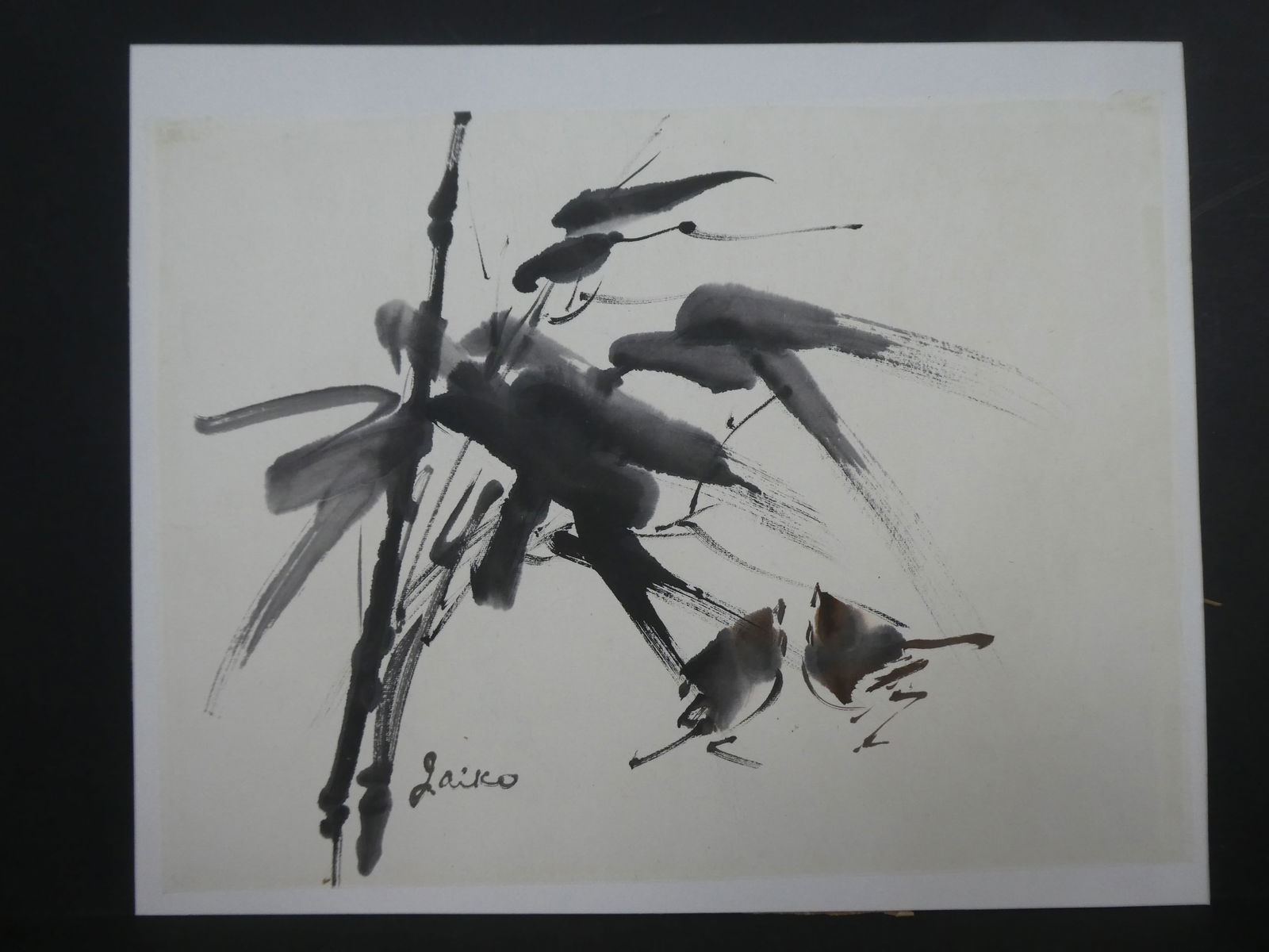Jaiko Signed Vintage Watercolor Abstract Painting (1 of 9)