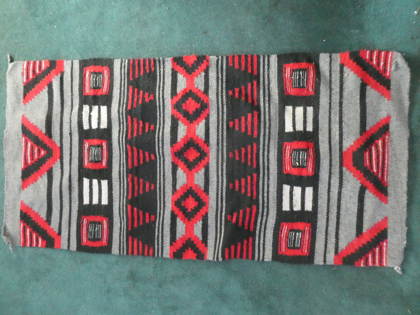 Vintage 3x5 Native American Navajo Kilim Wool Rug Saddle Blanket (1 of 7)