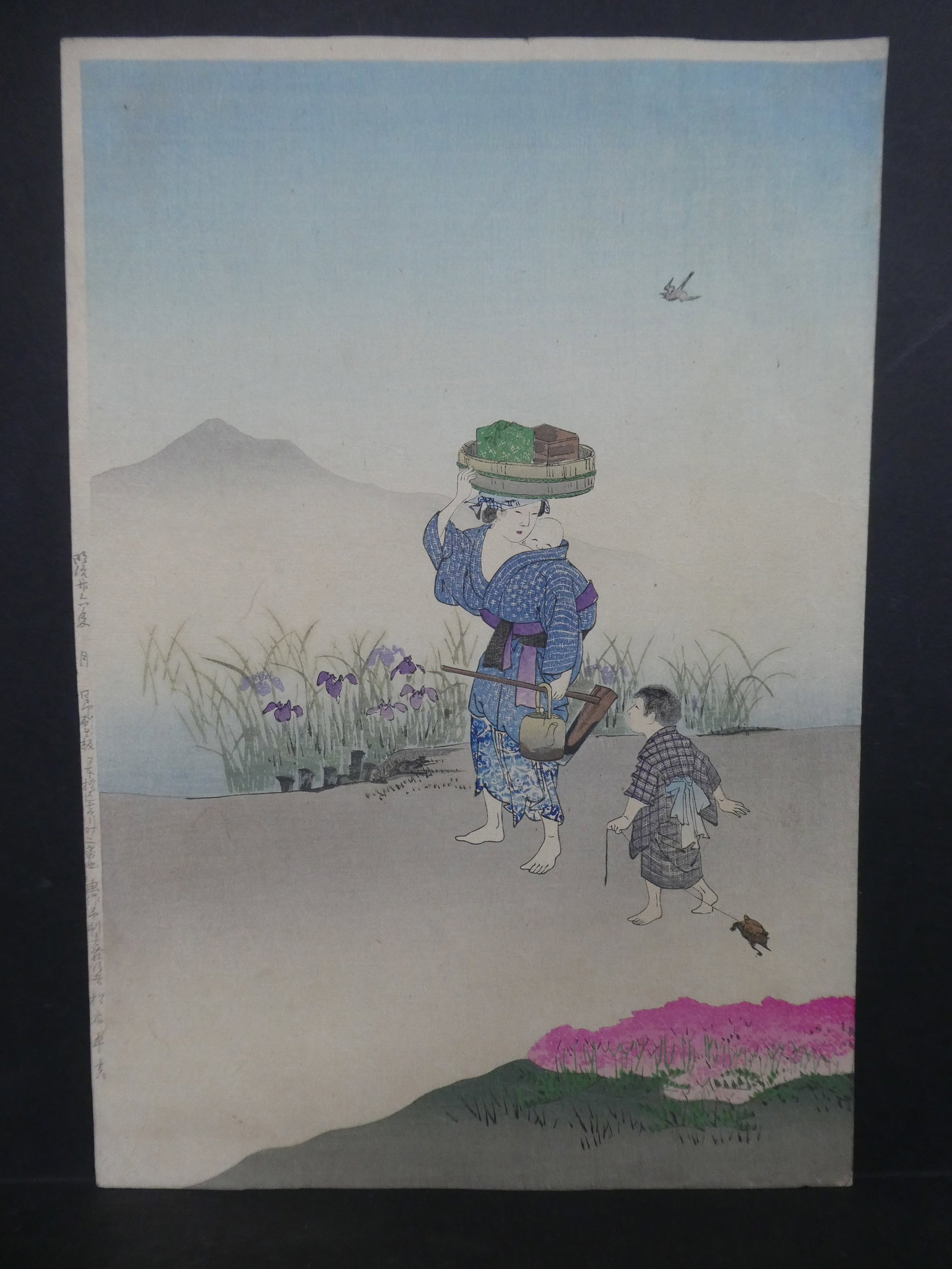 Antique Toyohara Chikanobu Japanese Woodblock Print Spring Outing: Antique Toyohara Chikanobu Japanese Woodblock Print Spring Outing. Unframed.. Measurements in inches: 14 1/2 x 10 Condition:Has toning and light creases Shipping:We offer in-house shipping. Item(s) wi