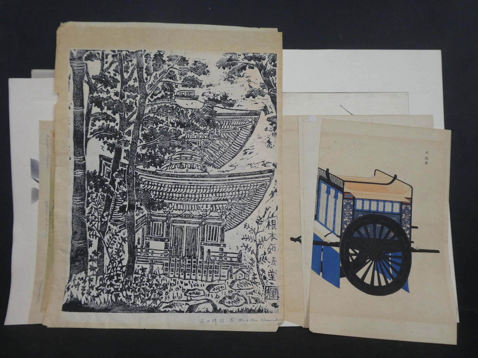 20th Century Assorted Japanese Woodblock Print Lot of 14 (1 of 8)