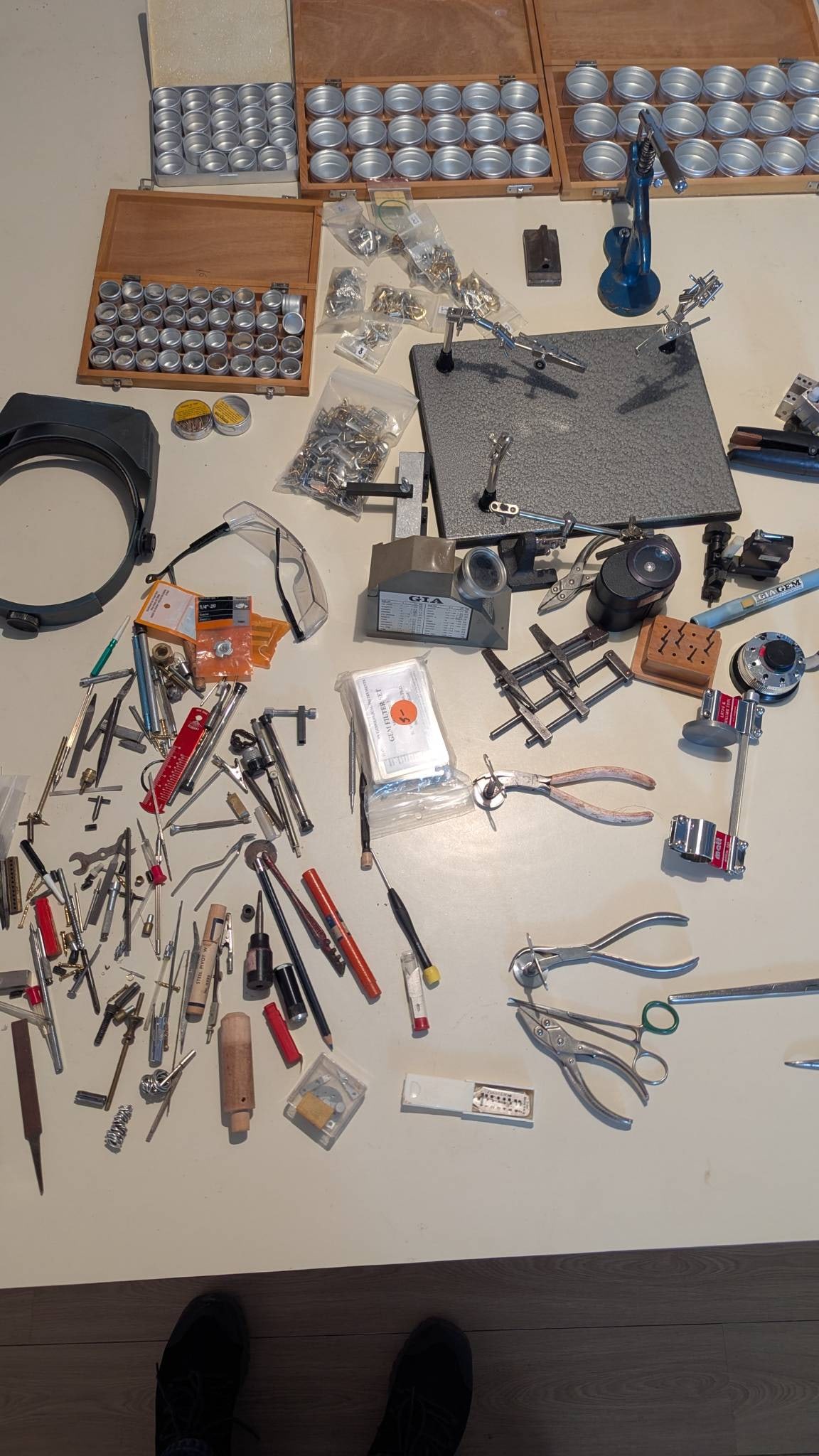 Watchmaker & Jewelry Making and Repair Tool Collection w/ Watch Parts (1 of 14)