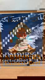 Early 20th Century Armours Extract of Beef Advertising Poster