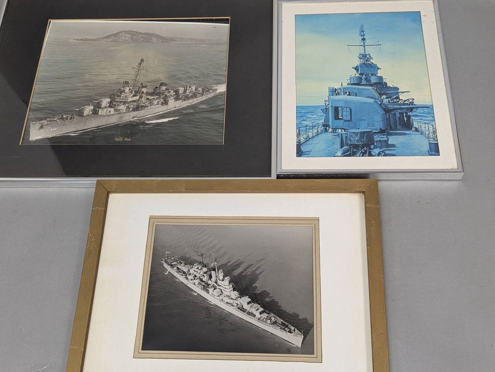 Framed Photos of Naval Ships Including USS Hale (1 of 7)