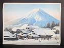Kawase Hasui&#194;&#160; Japanese Woodblock Print Clearing After a Snowfall Yoshida 1944