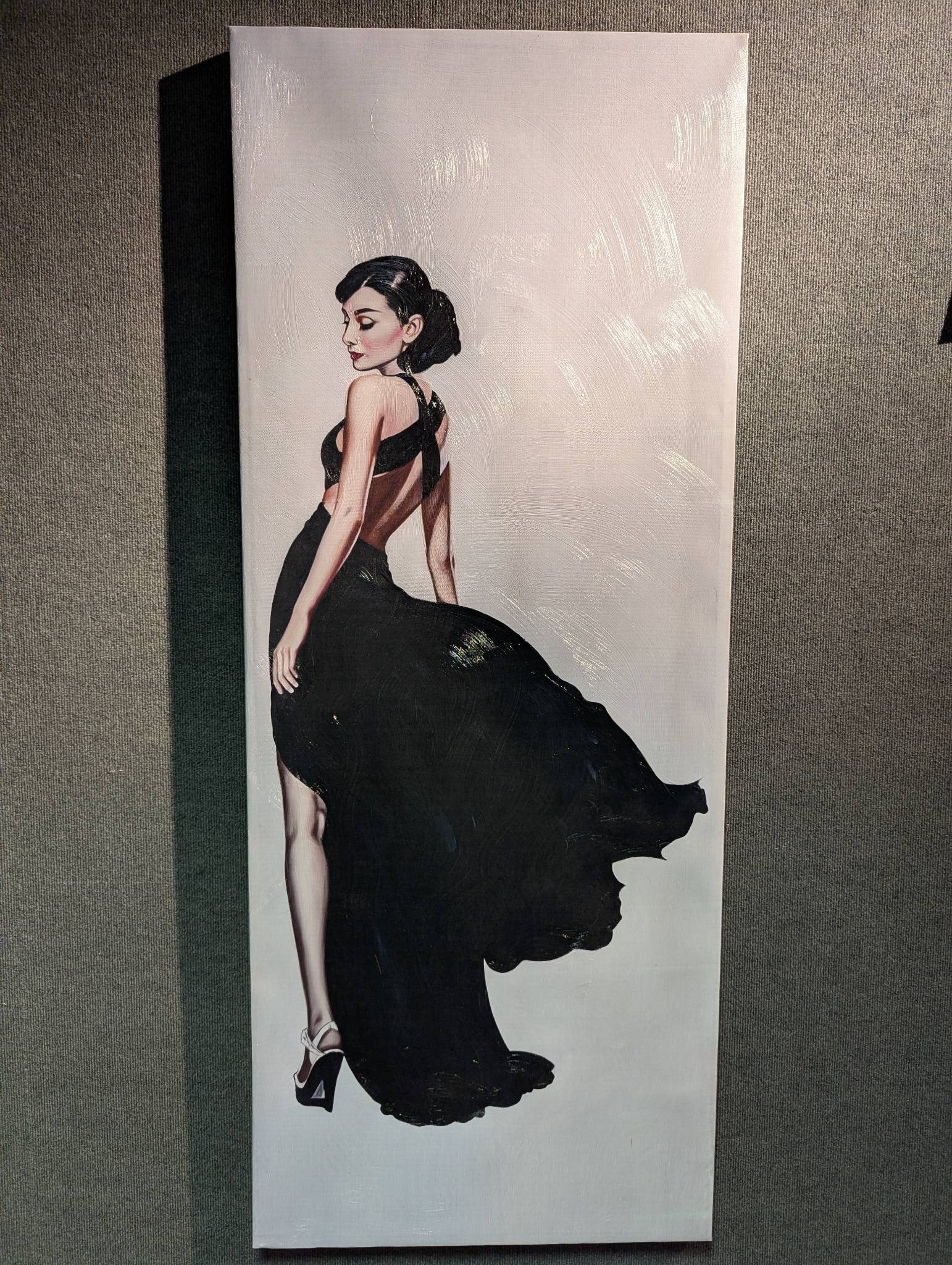 Audrey Hepburn Giclee on Canvas Artwork 24 x 60 (1 of 7)