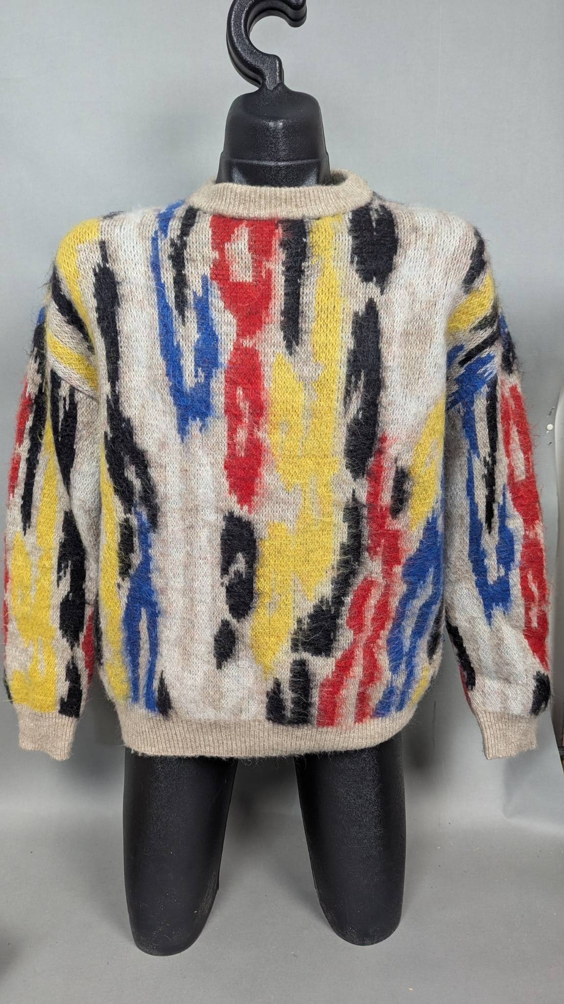 Saint Laurent Paris Large Multicolor Wool Sweater (1 of 7)