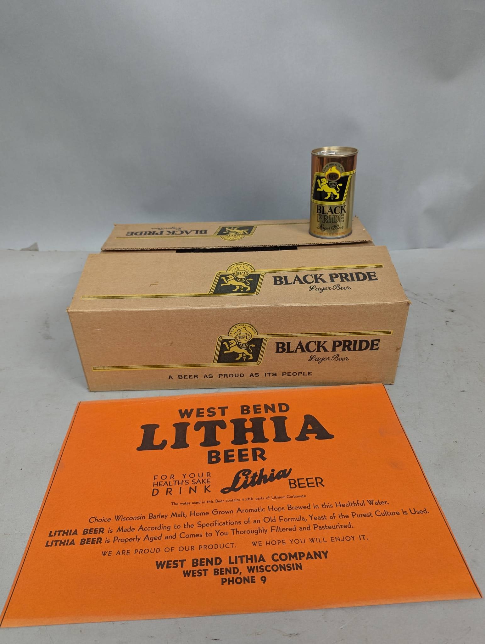 Case of 24 Black Pride Lager Beer Cans by West Bend Lithia Co. (1 of 6)
