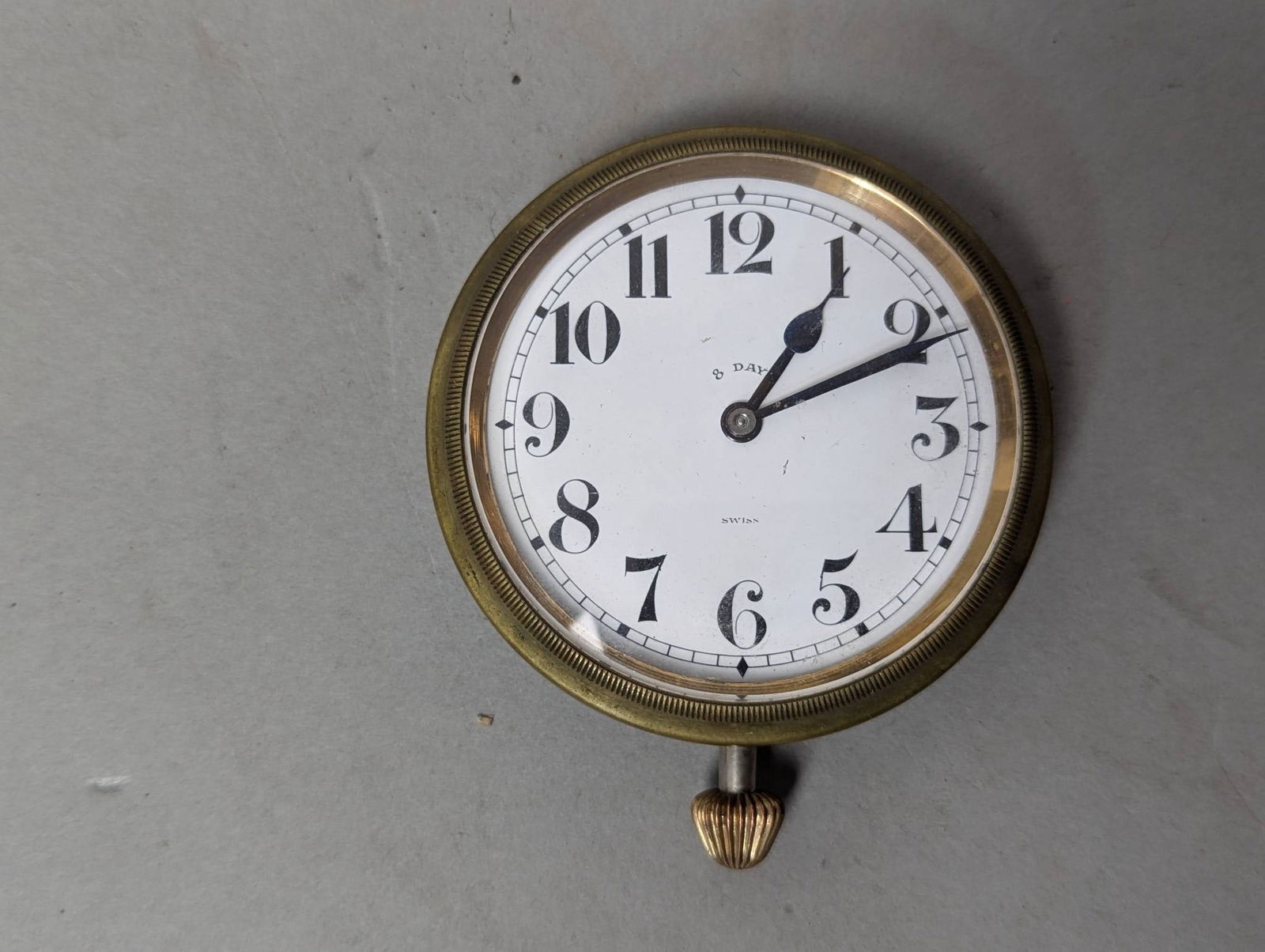 Sansoz Watch Co 7 Jewels Travel Auto Clock (1 of 6)