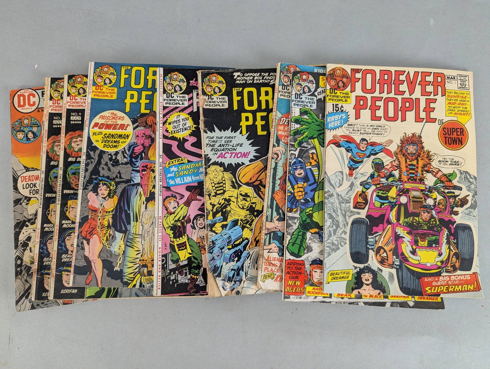 Collection of Forever People Comic Books by DC Comics Jack Kirby (1 of 7)