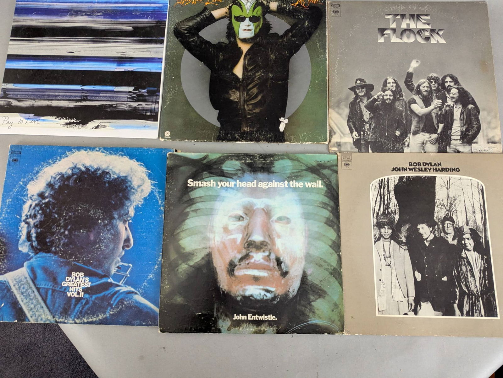 Lot of 18 Record Albums Featuring Bob Dylan and Neil Young etc (1 of 3)