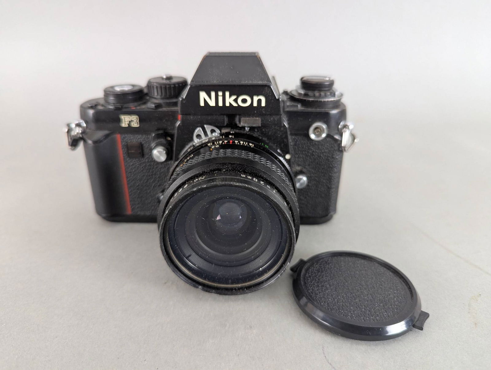 Nikon F3 35mm SLR Film Camera with Helinon Auto F2.8 28mm Lens (1 of 8)