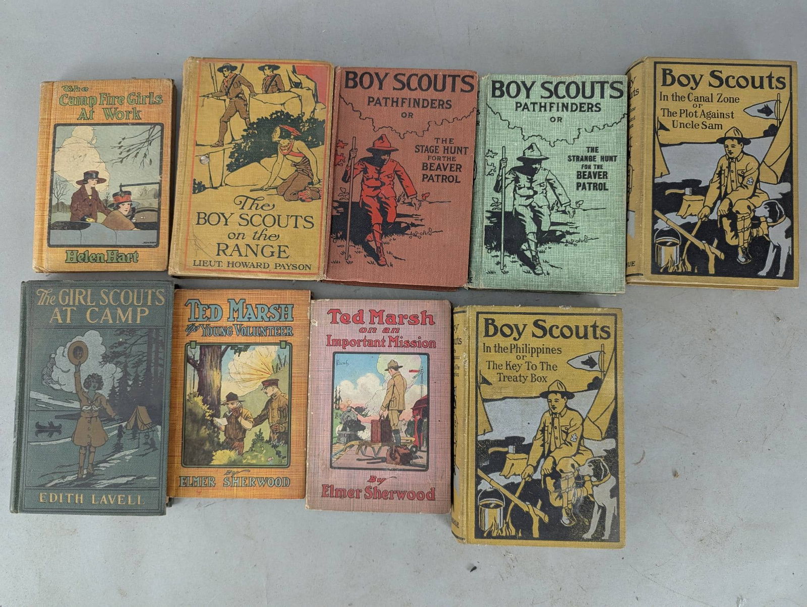 Lot of 9 Assorted Boy & Girl Scout and Adventure Books (1 of 6)