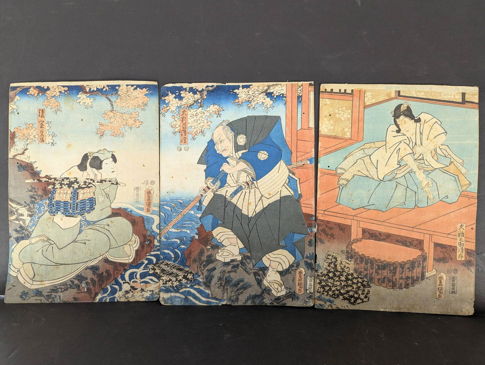 Japanese Woodblock Print by Toyokuni III Kunisada From 1852 (1 of 11)