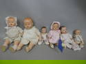 Lot 6 Antique Composition Assorted Baby Dolls