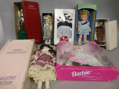 Lot 7 Assorted Dolls in Boxes Barbie Paulinettes Brinns Lauren Tiny Treasure: Lot 7 Assorted Dolls in Boxes Barbie, Paulinettes, Brinns, Lauren ,Tiny Treasure, Gone With the Wind etc. . Mild wear with age. All in boxes Shipping: Local pick-up or buyer-arranged welcome. In-house