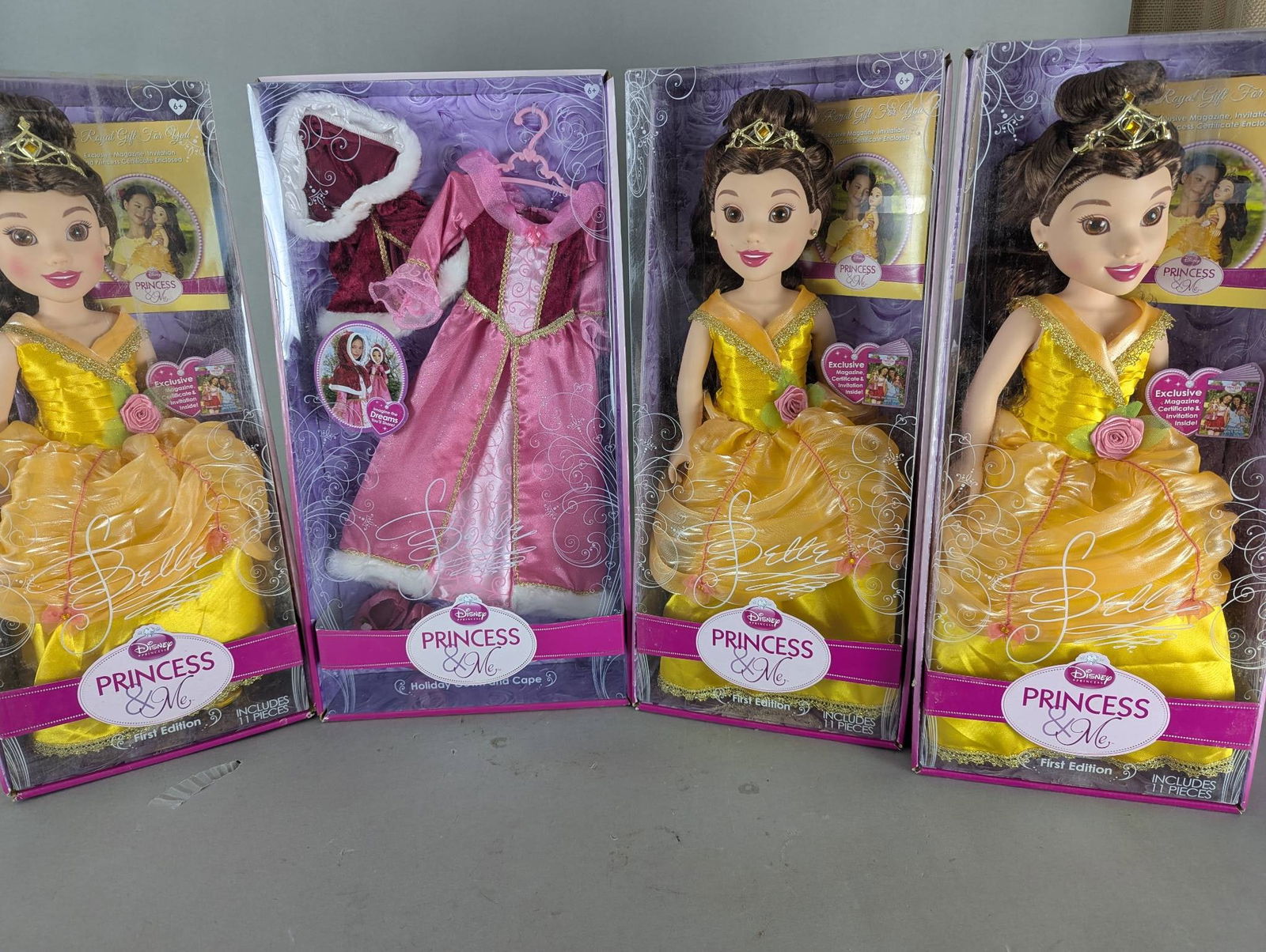 Disney Princess And Me Belle Dolls with Holiday Gown And Cape (1 of 7)