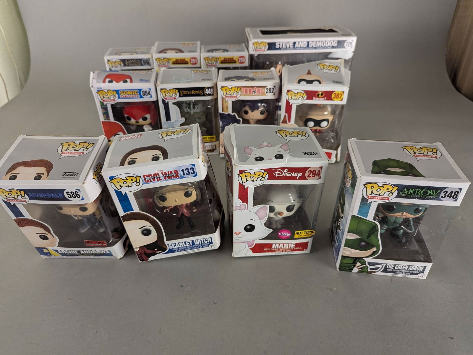 12 Funko Pop Figures With Box Including Stranger Things Steve and Demodog (1 of 7)