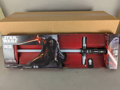 4 Star Wars The Force Awakens Kylo Ren Ultimate FX Lightsabers: Four Star Wars The Force Awakens Kylo Ren Ultimate FX Lightsabers. Manufactured by Hasbro and branded as a Toys R Us exclusive, each lightsaber features realistic light and sound to mimic Kylo Ren&#22