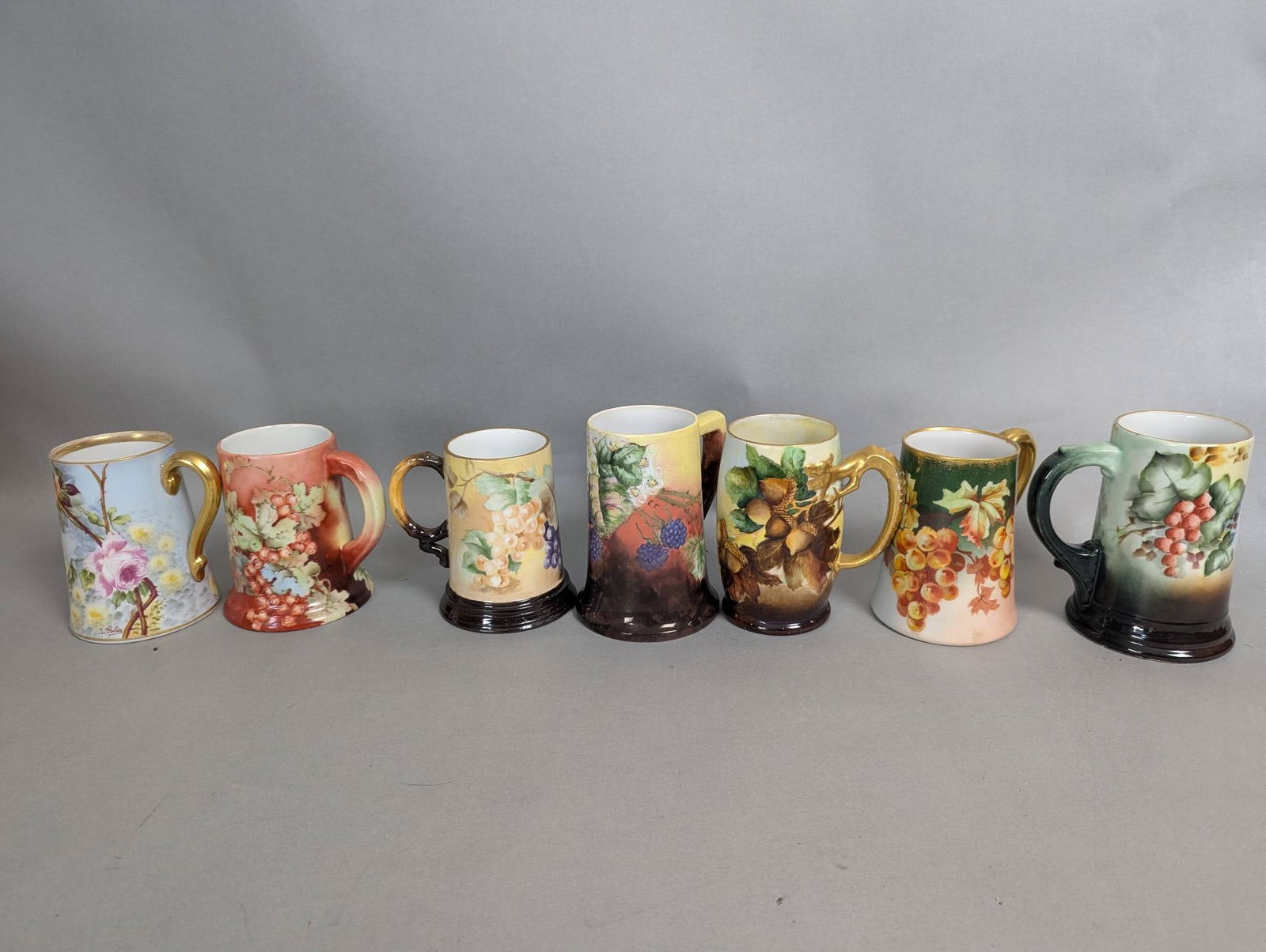 Handpainted Limoges France Lot of 7 Decorative Mugs (1 of 10)