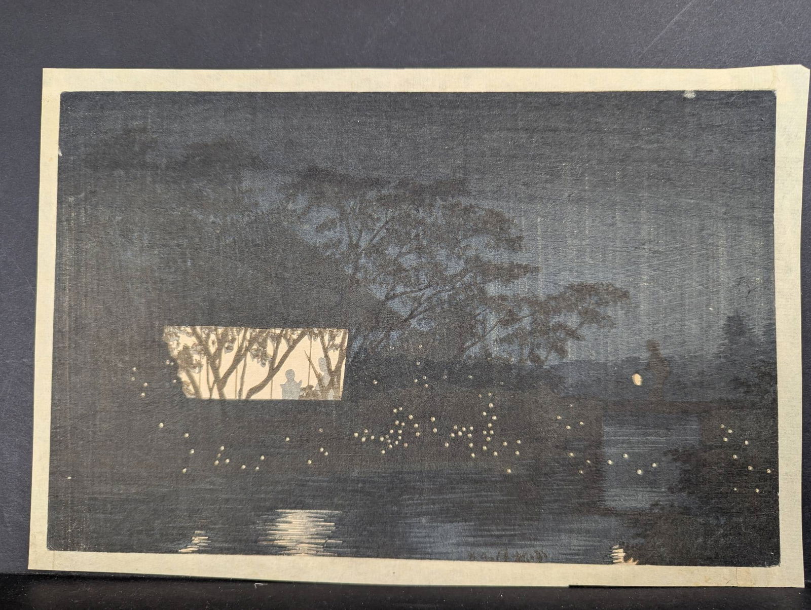 Japanese Woodblock Print by Kobayashi Kiyochika Depicting Koromo River (1 of 8)