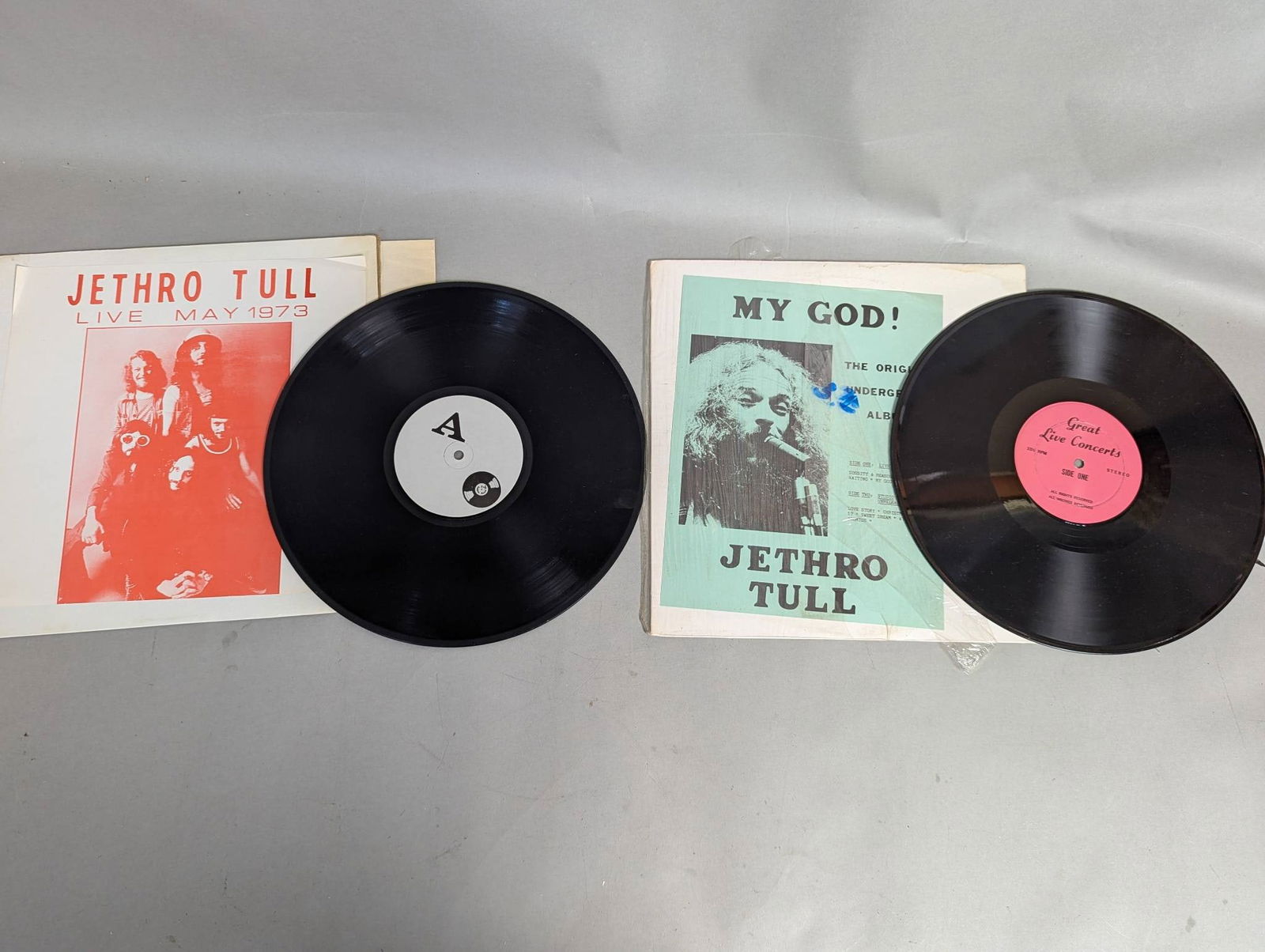 Pair Bootleg Record Albums by Jethro Tull 1973 (1 of 5)