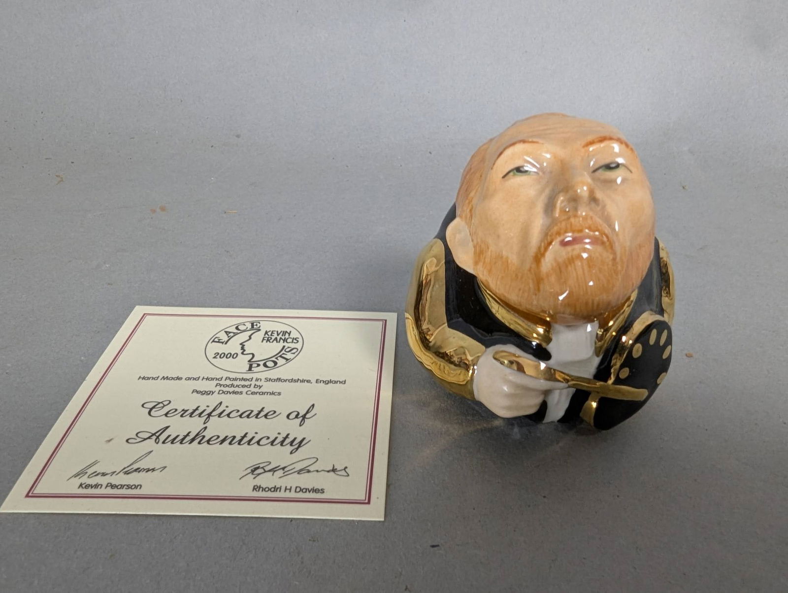 Kevin Francis Face Pot Vincent Van Gogh Figurine (1 of 9)