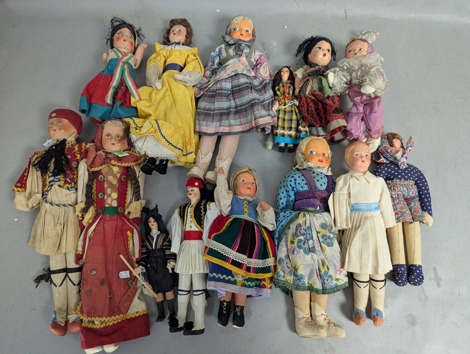 Handmade Regional Dressed Dolls with Cloth and Composite (1 of 6)