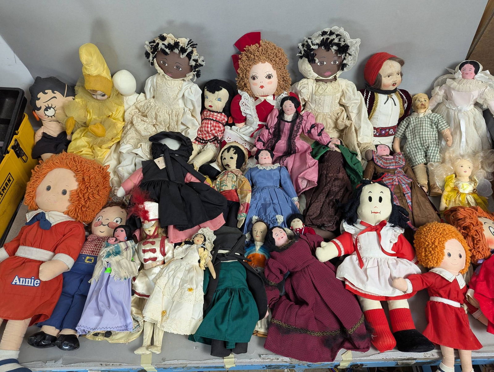 Large Lot Cloth Dolls Featuring Various Characters and Styles (1 of 9)