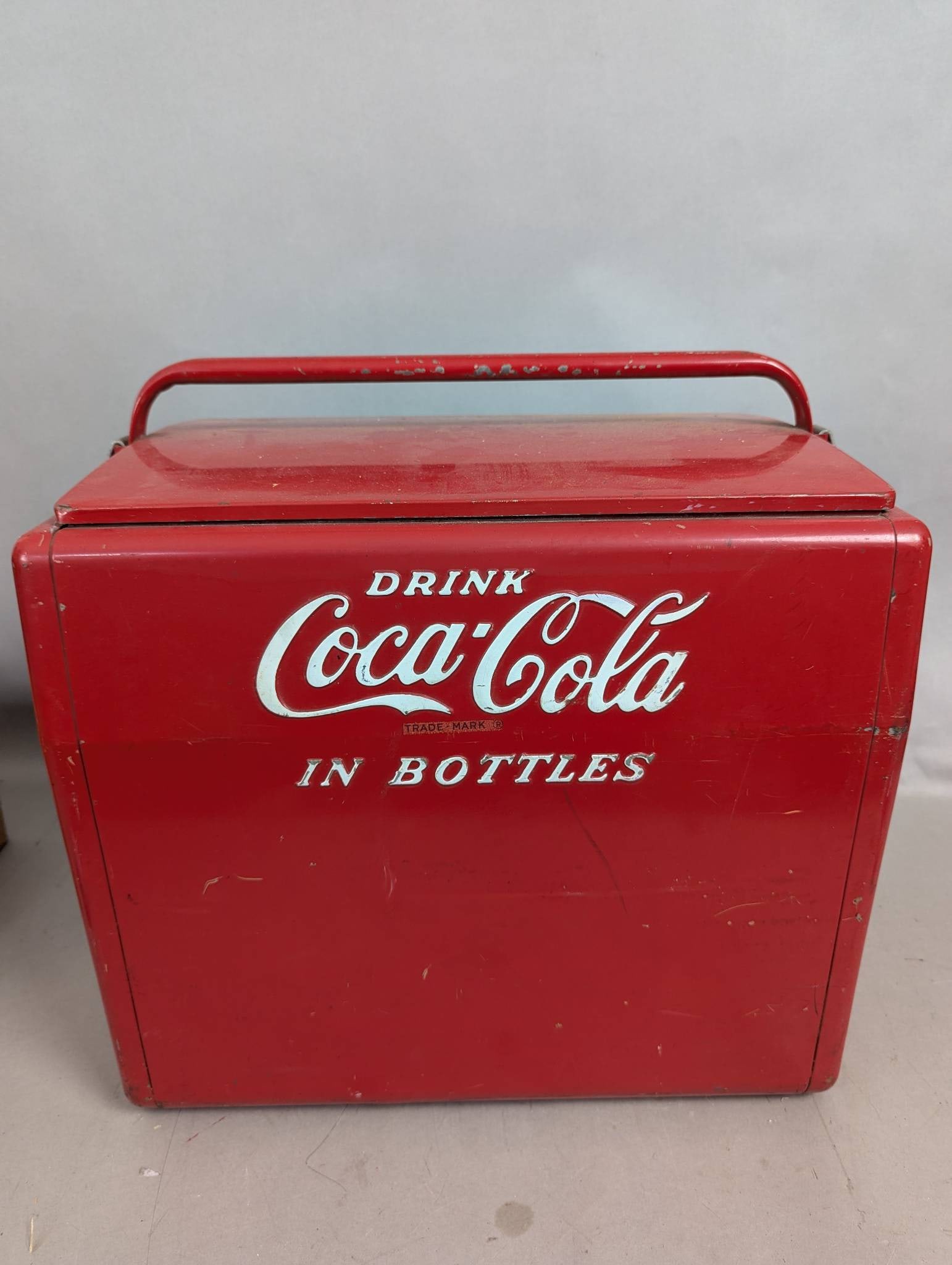 Coca Cola Metal Cooler from 1950s with Insert Tray (1 of 7)