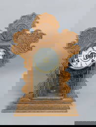 Antique Gingerbread Mantle Clock by The E Ingraham Co